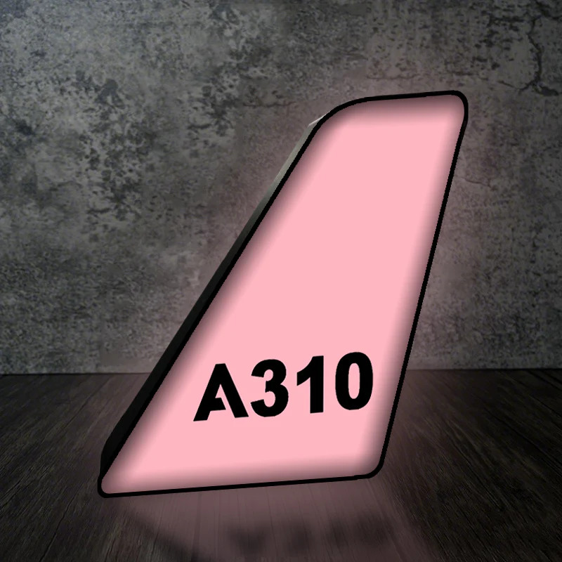 A310 Flat Text Designed Led Aircraft Tail & 3D Lamp - Image 5