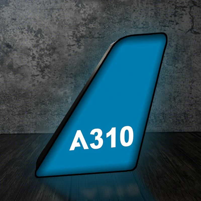 A310 Flat Text Designed Led Aircraft Tail & 3D Lamp - Image 6