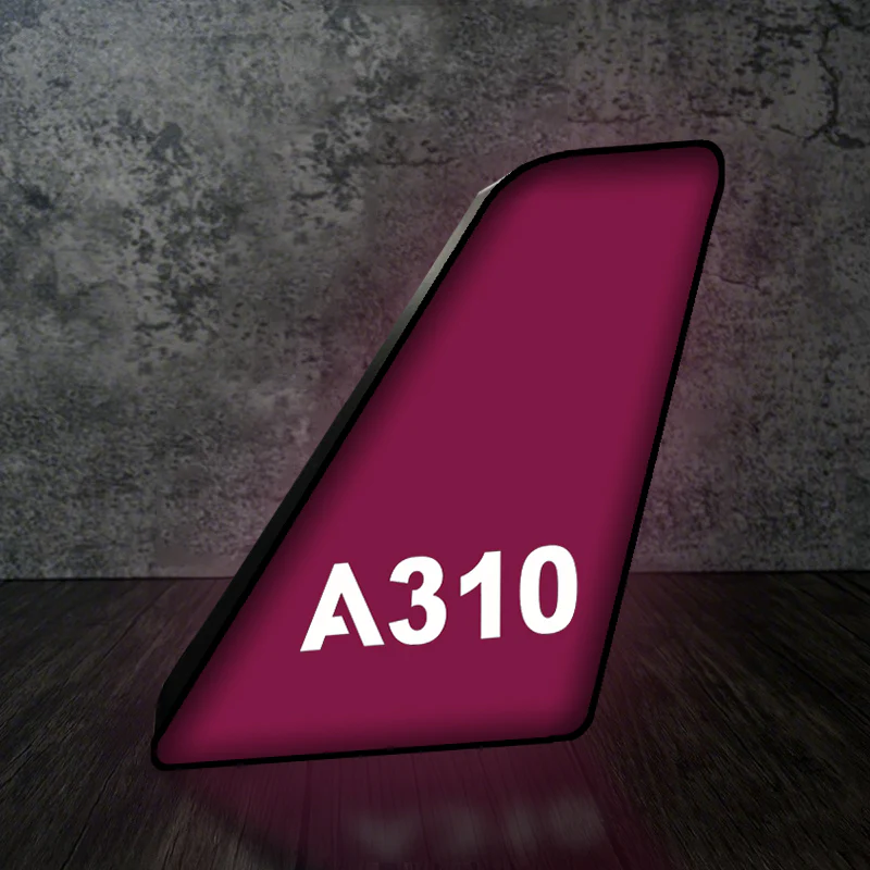A310 Flat Text Designed Led Aircraft Tail & 3D Lamp - Image 9
