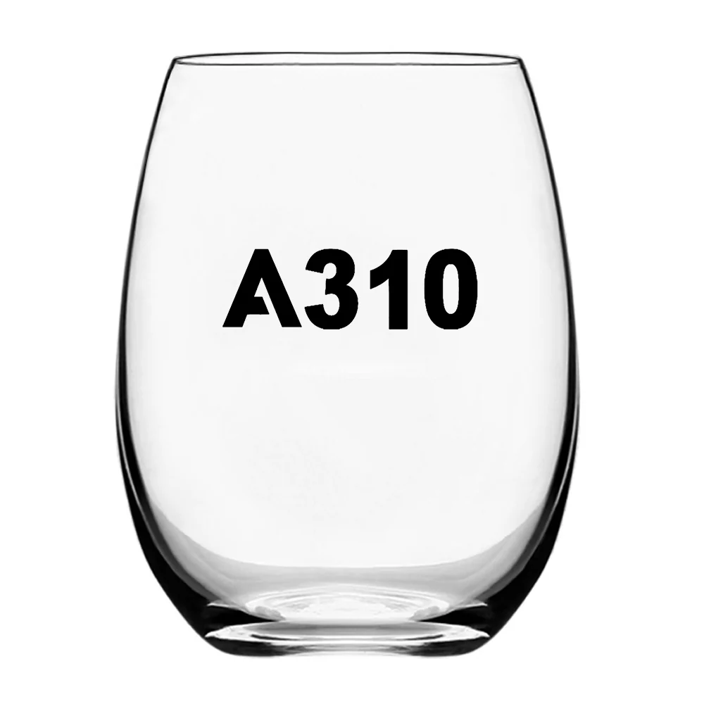 A310 Flat Text Designed Water & Drink Glasses - Image 2