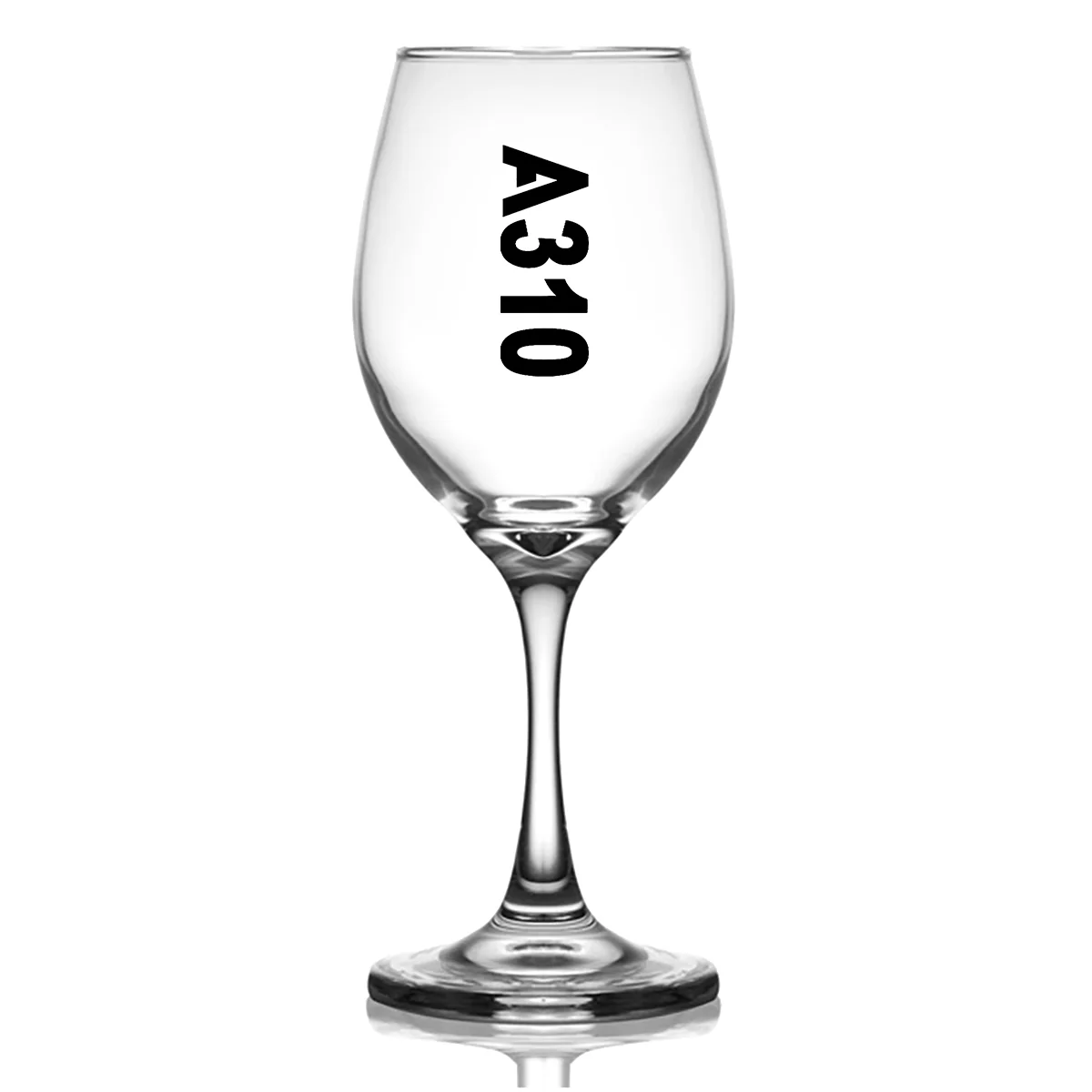 A310 Text Designed Wine Glasses - Image 2