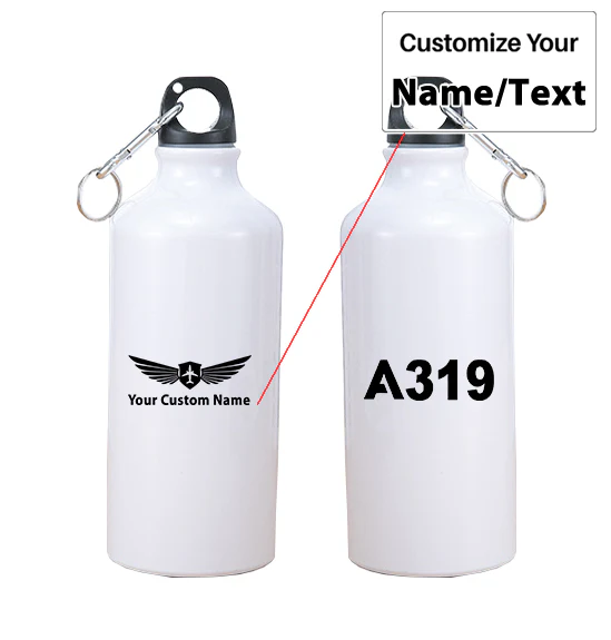 A319 Flat Text Designed Thermoses - Image 3