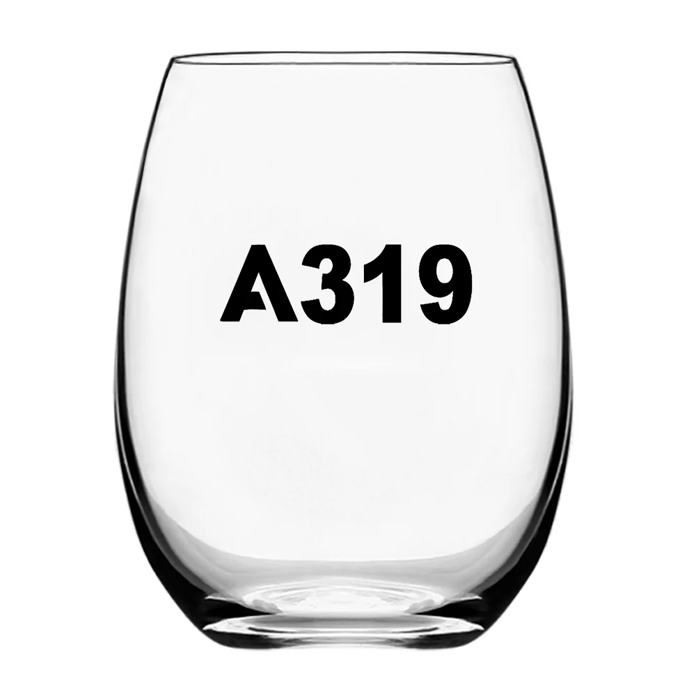 A319 Flat Text Designed Water & Drink Glasses - Image 2
