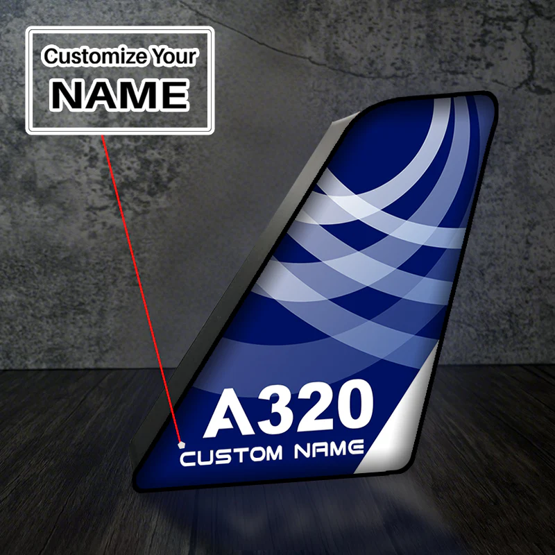 A320 Designed Led Aircraft Tail & 3D Lamp - Image 2
