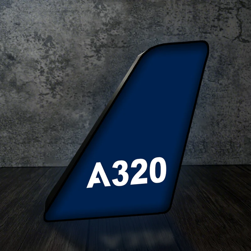 A320 Flat Text Designed Led Aircraft Tail & 3D Lamp - Image 8