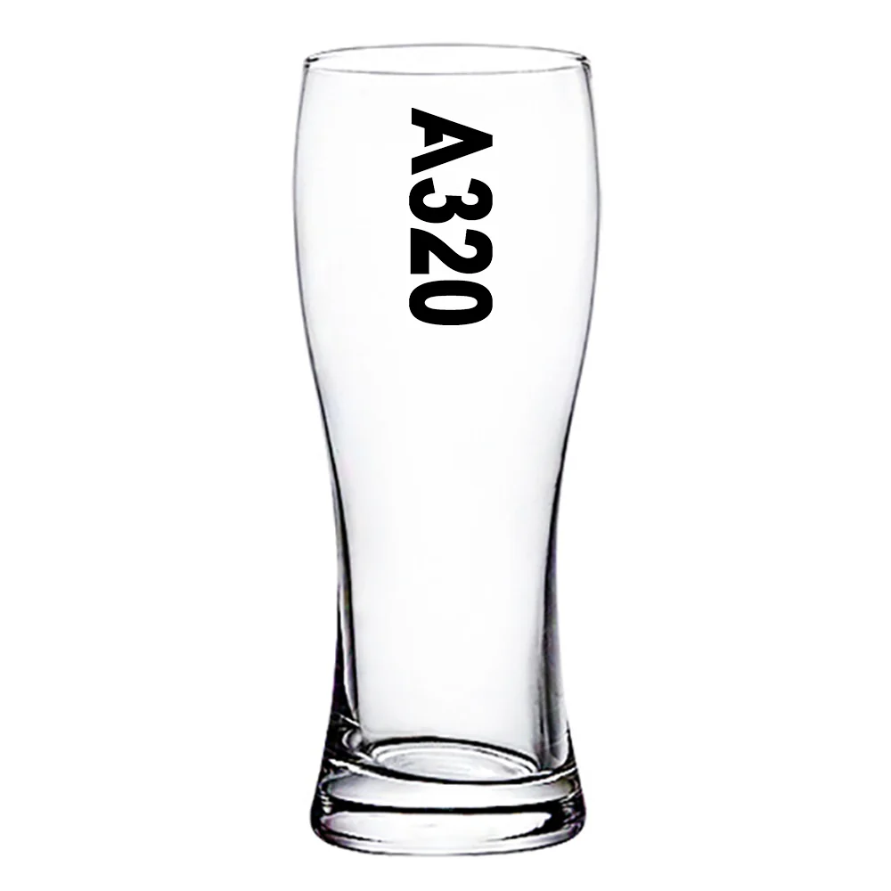 A320 Text Designed Pilsner Beer Glasses - Image 2