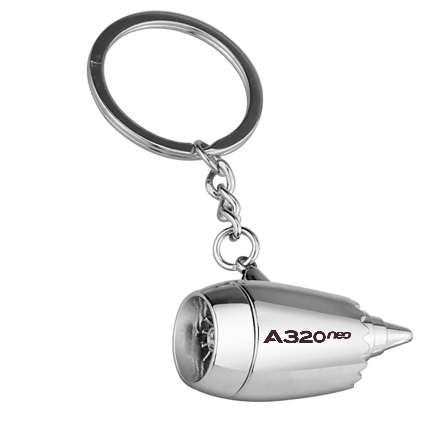 A320neo & Text Jet Engine Turbine Key Chains - Image 2