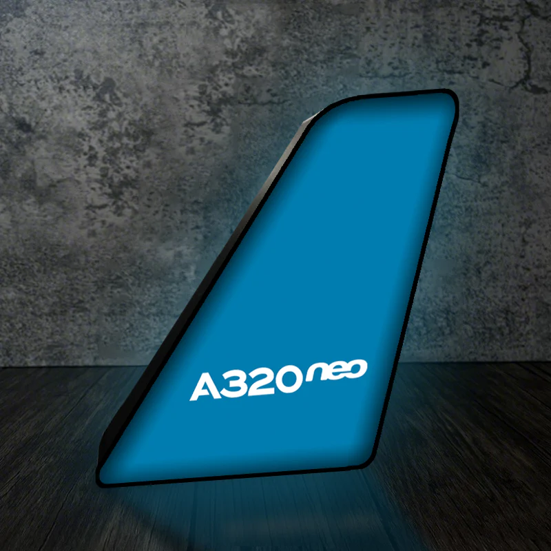 A320neo & Text Designed Led Aircraft Tail & 3D Lamp - Image 6