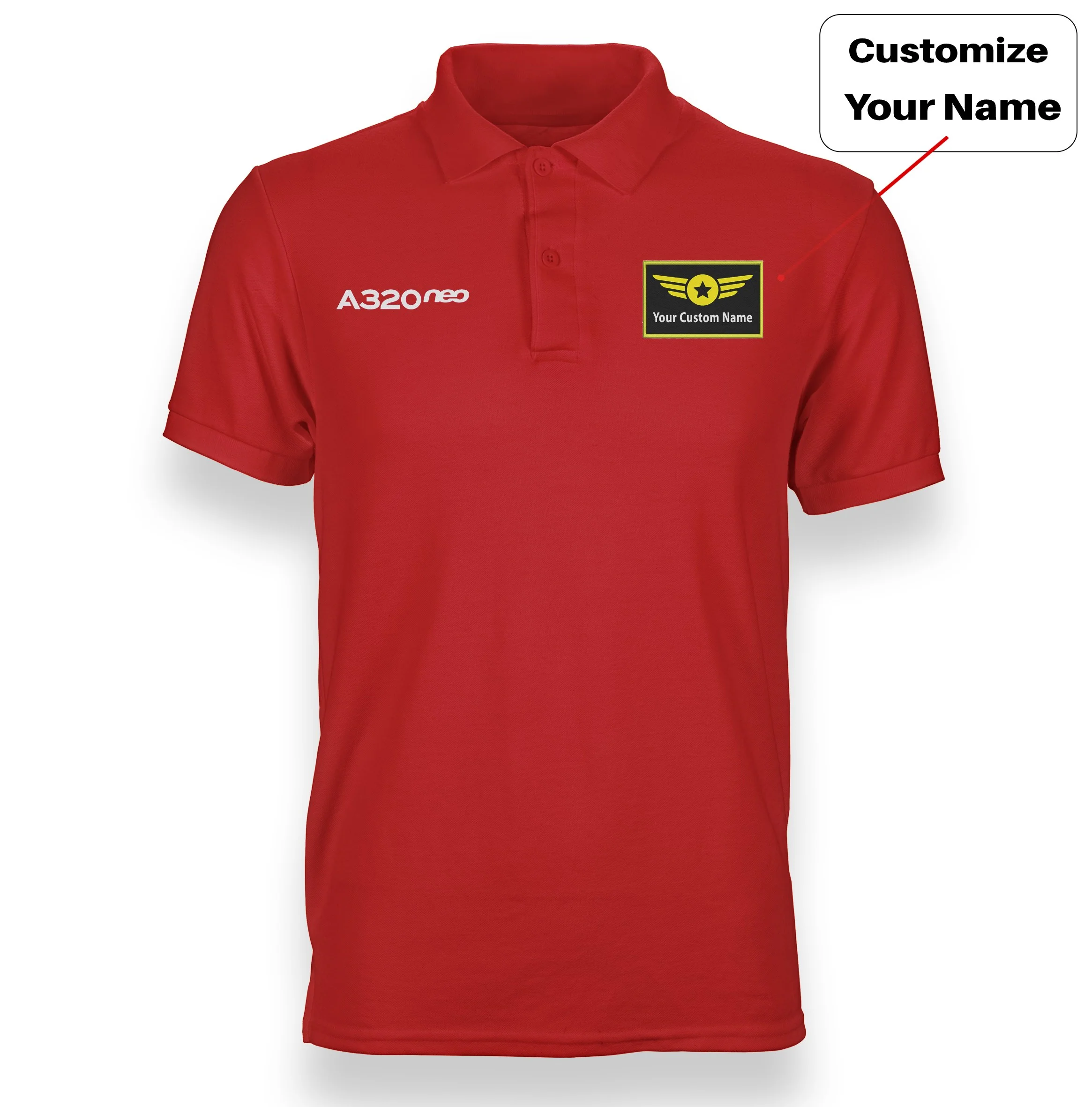 A320neo & Text Designed "WOMEN" Polo T-Shirts - Image 17