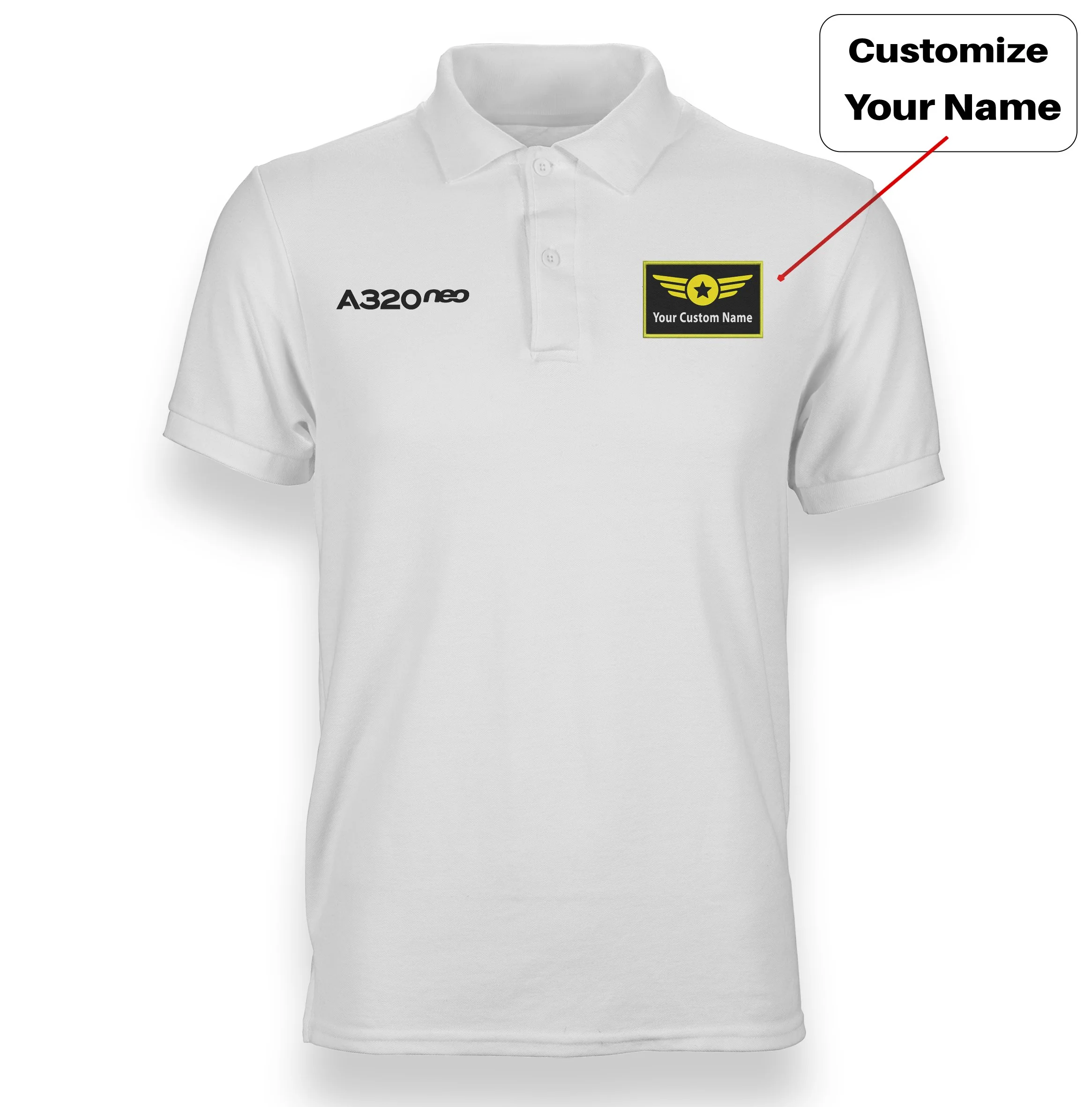 A320neo & Text Designed "WOMEN" Polo T-Shirts - Image 23