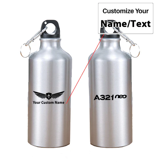 A321neo & Text Designed Thermoses