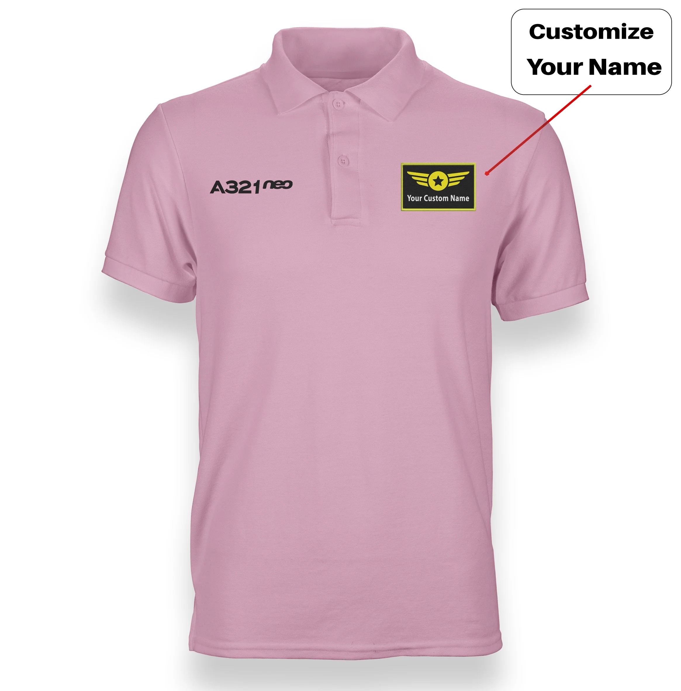 A321neo & Text Designed "WOMEN" Polo T-Shirts - Image 21