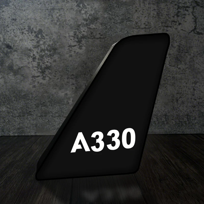 A330 Flat Text Designed Led Aircraft Tail & 3D Lamp
