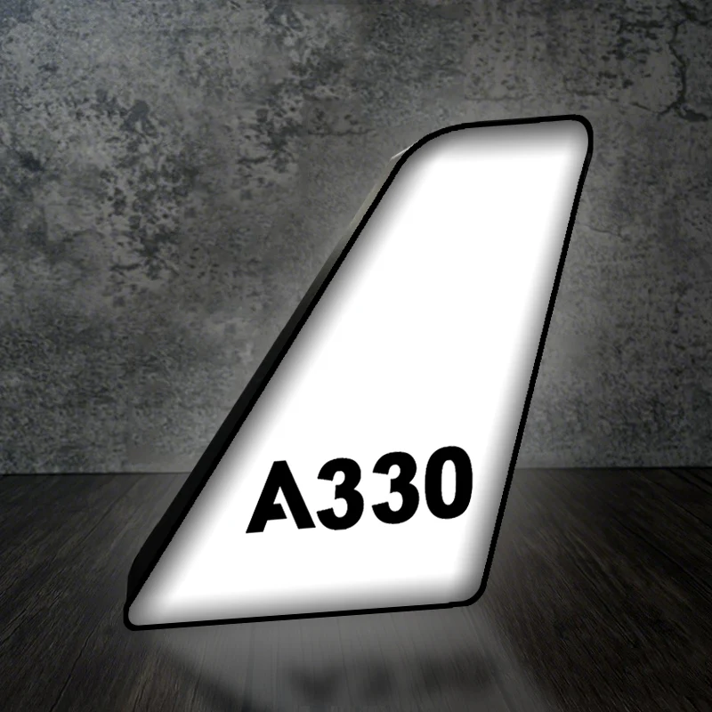 A330 Flat Text Designed Led Aircraft Tail & 3D Lamp - Image 2