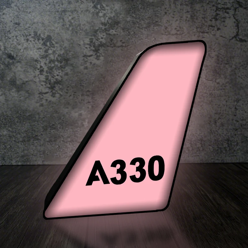 A330 Flat Text Designed Led Aircraft Tail & 3D Lamp - Image 5