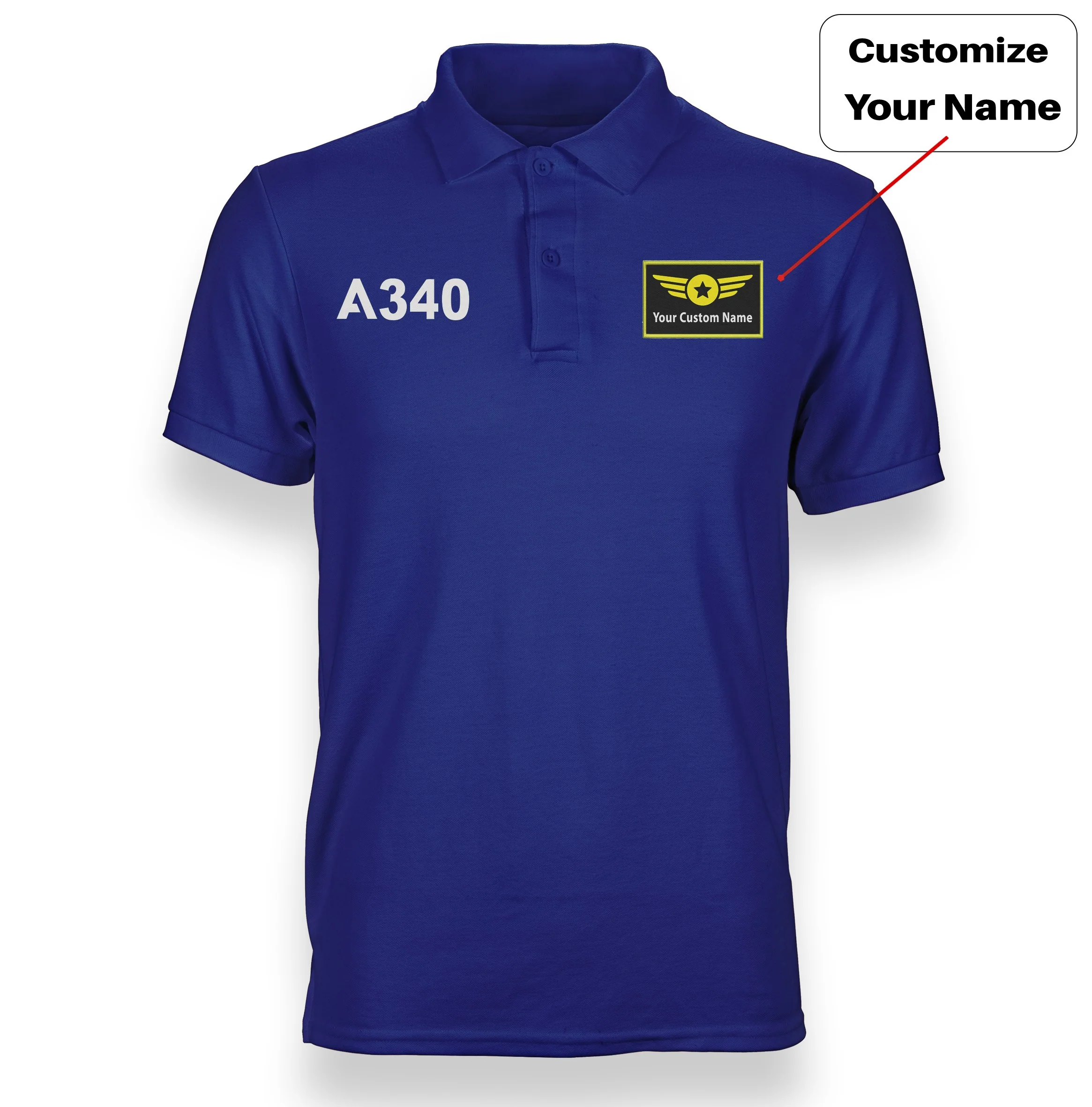 A340 Flat Text Designed "WOMEN" Polo T-Shirts - Image 15
