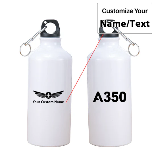 A350 Flat Text Designed Thermoses - Image 3