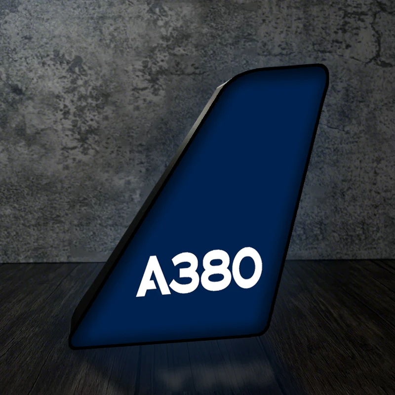 A380 Flat Text Designed Led Aircraft Tail & 3D Lamp - Image 8