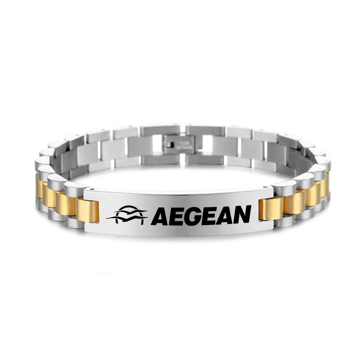 Aegean Airlines Designed Stainless Steel Chain Bracelets - Image 3