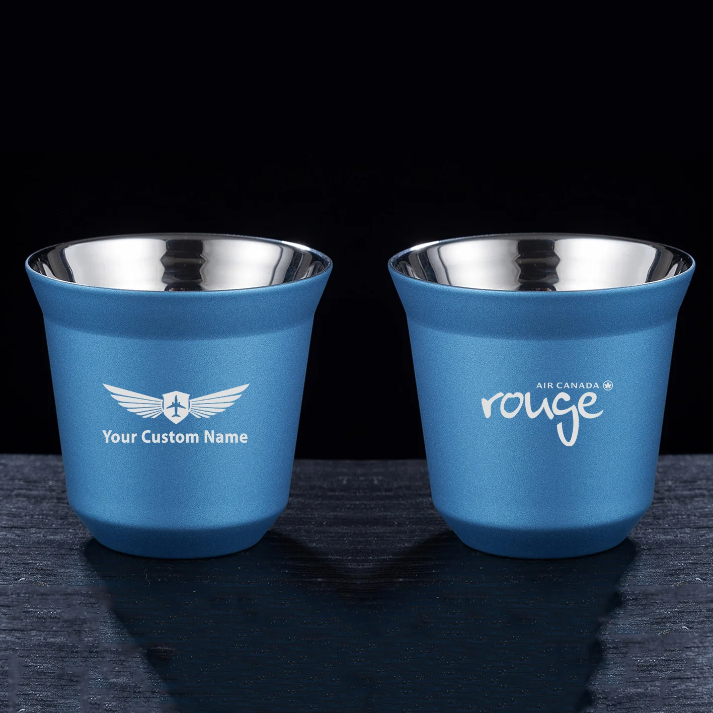 Air Canada rouge Airlines Designed Double Wall Stainless Steel Coffee Mugs - Image 5
