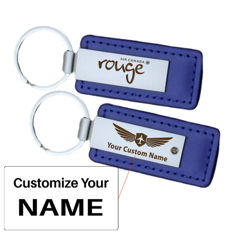 Air Canada rouge Airlines Faux Leather Key Chains - Image 21