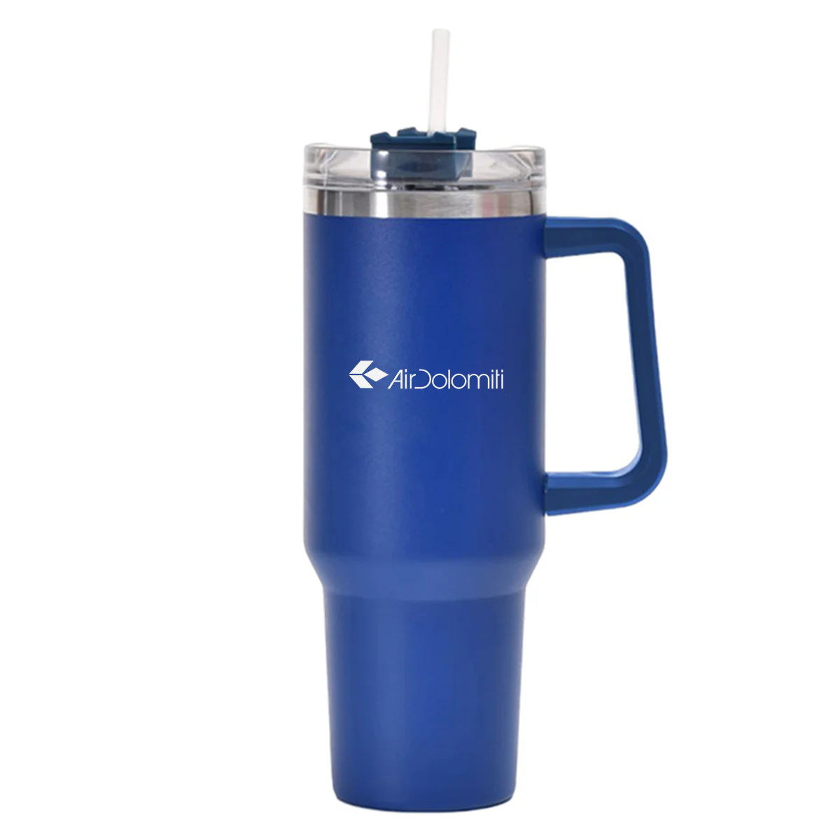 Air Dolomiti  Airlines Designed 40oz Stainless Steel Car Mug With Holder - Image 4