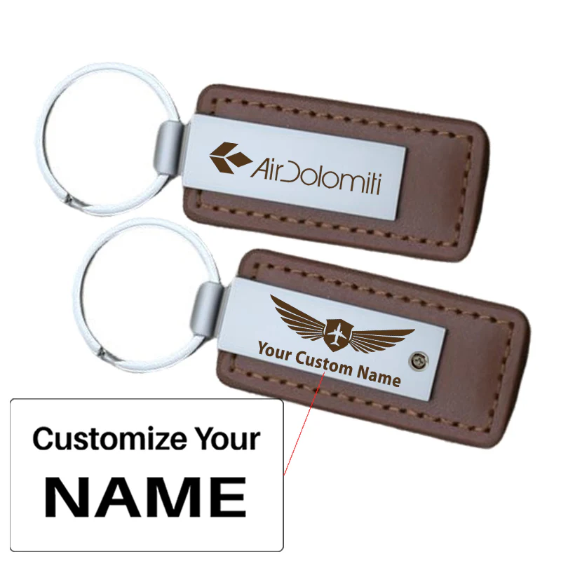 Air Dolomiti Airlines Faux Leather Key Chains - Image 13