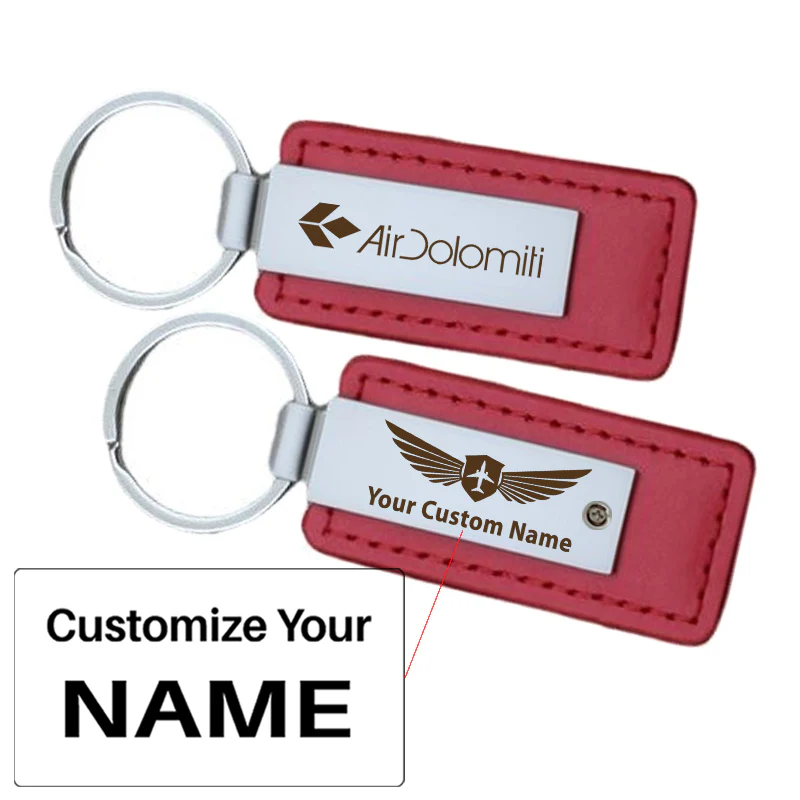 Air Dolomiti Airlines Faux Leather Key Chains - Image 17
