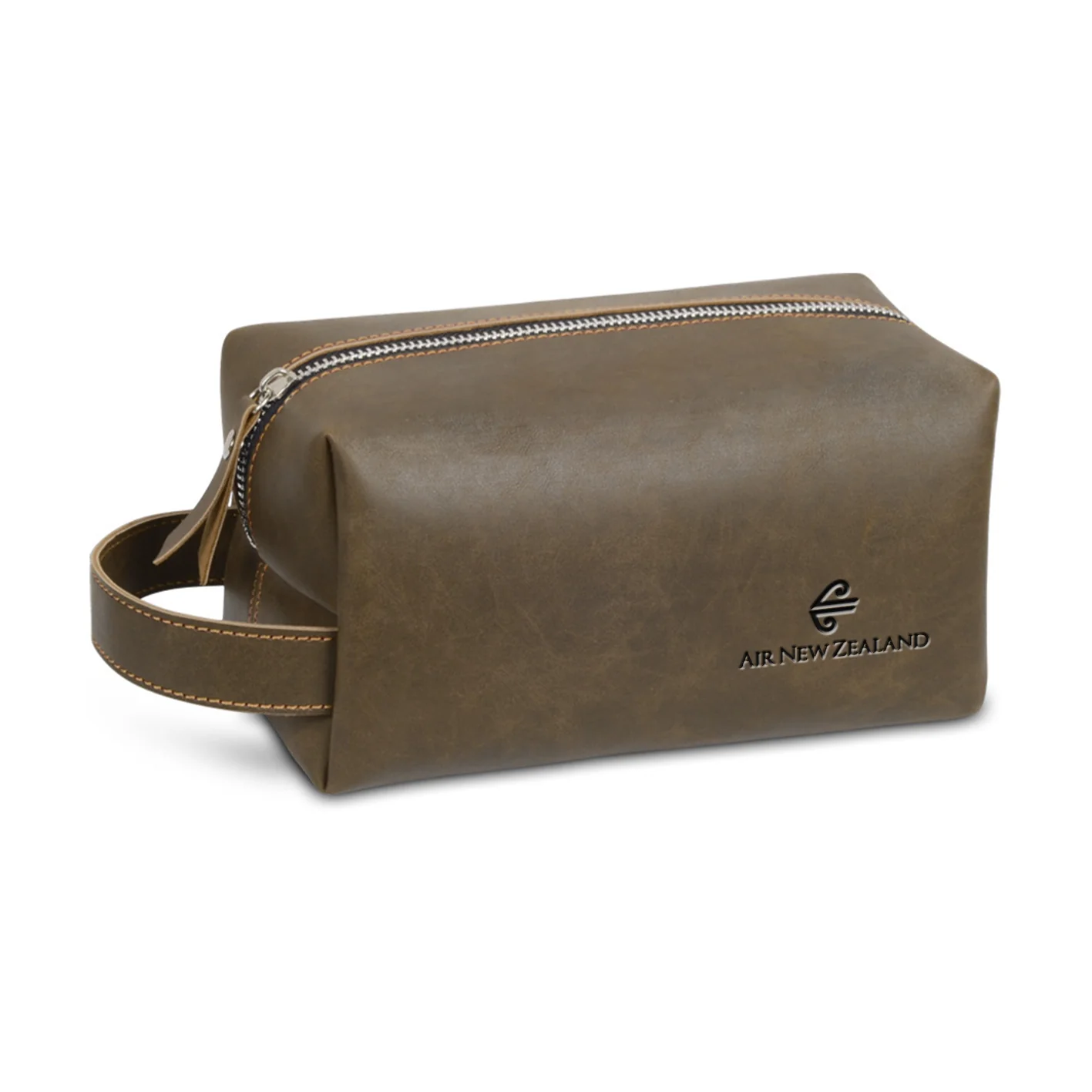Air New Zealand Airlines Designed Leather Clutch Toiletry Bag - Image 6