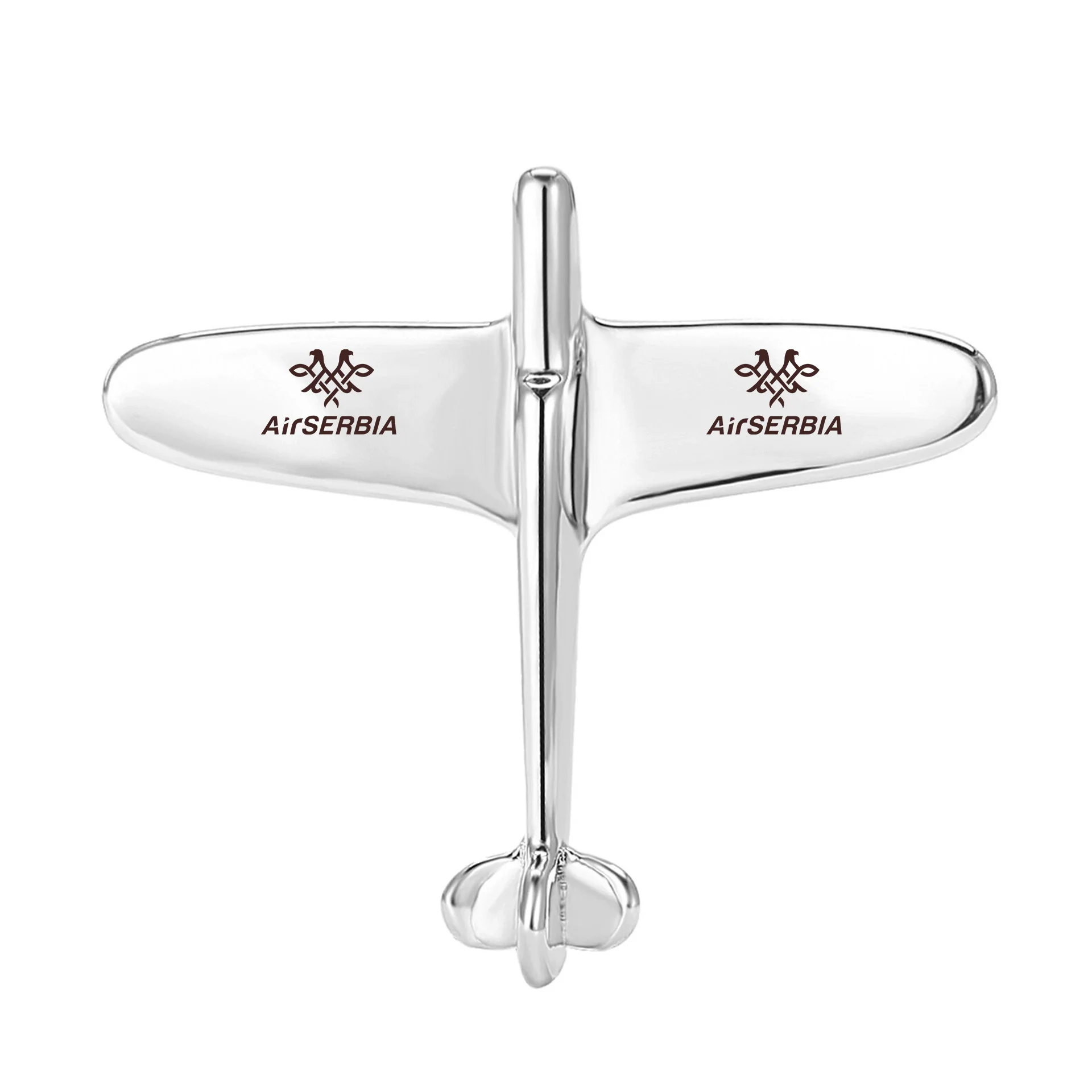 Air Serbia Airlines Designed Airplane Shape Brooches - Image 3