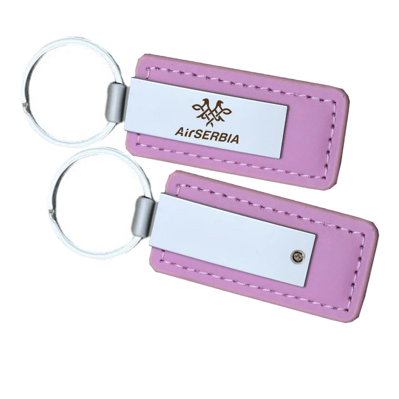 Air Serbia Airlines Faux Leather Key Chains - Image 6