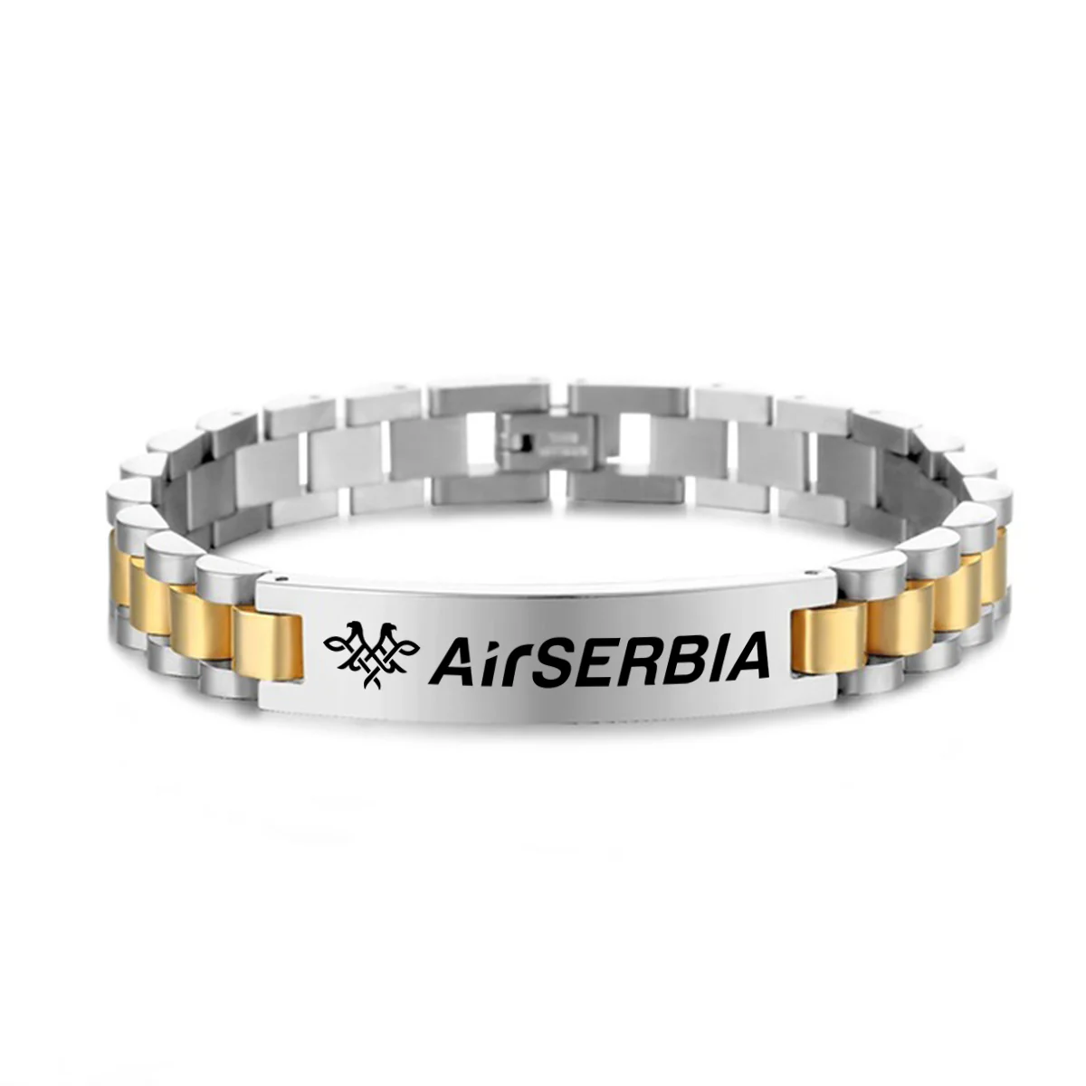 Air Serbia Airlines Designed Stainless Steel Chain Bracelets - Image 3