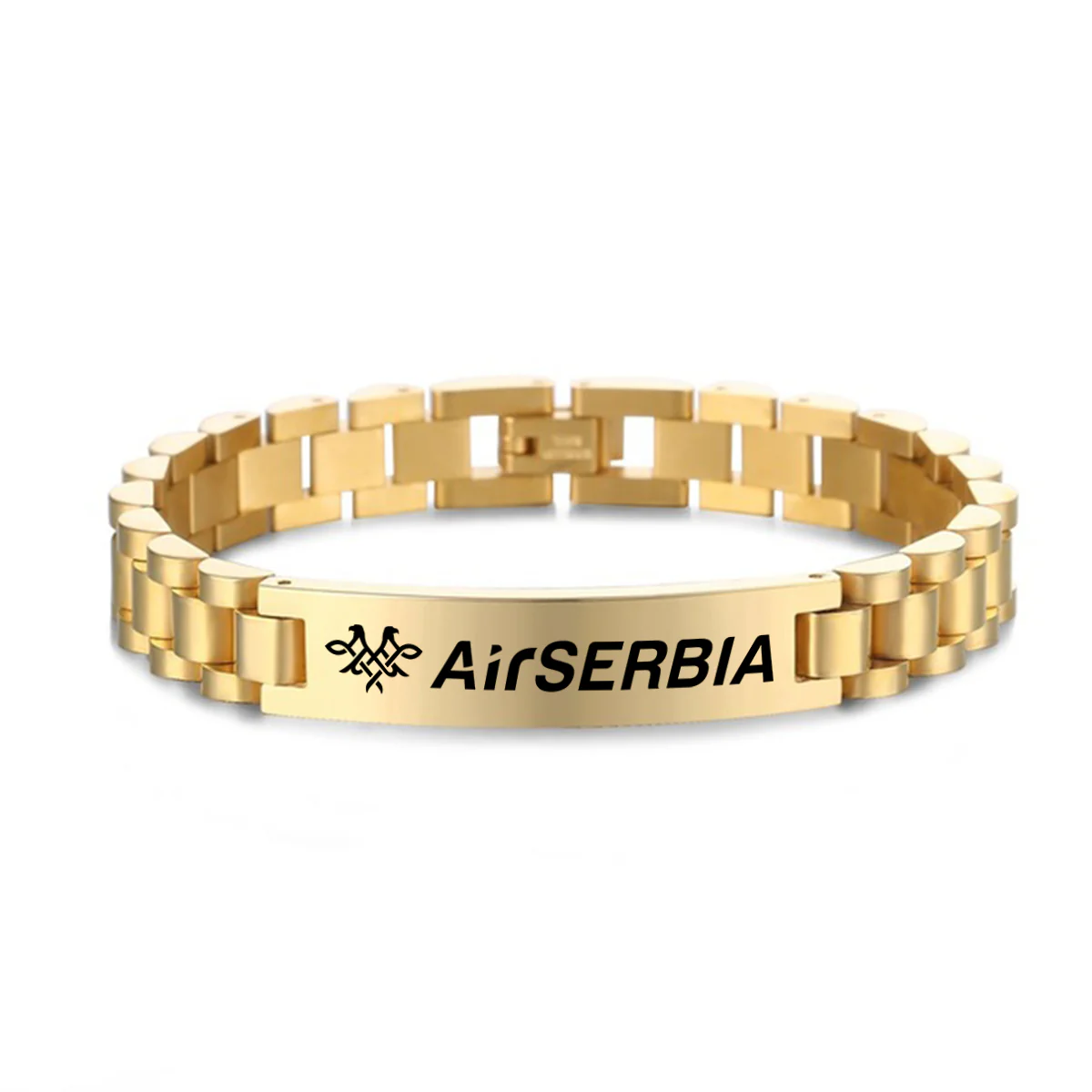 Air Serbia Airlines Designed Stainless Steel Chain Bracelets - Image 4