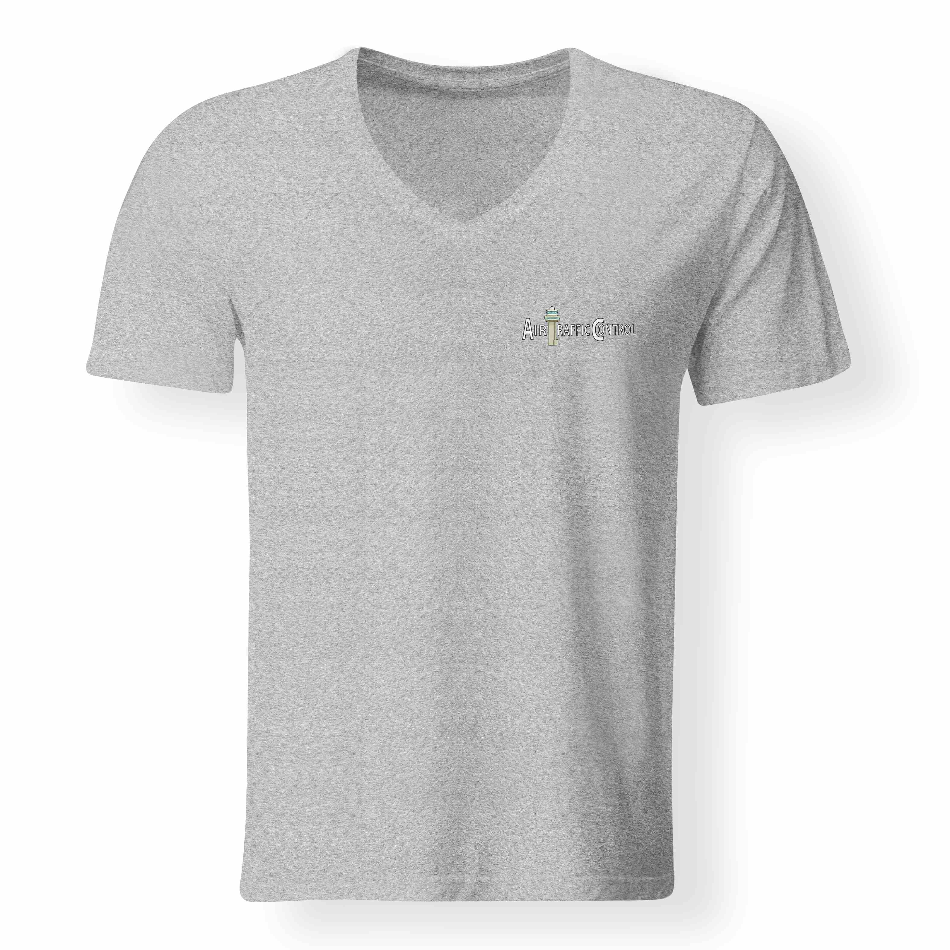 Air Traffic Control Designed V-Neck T-Shirts - Image 15