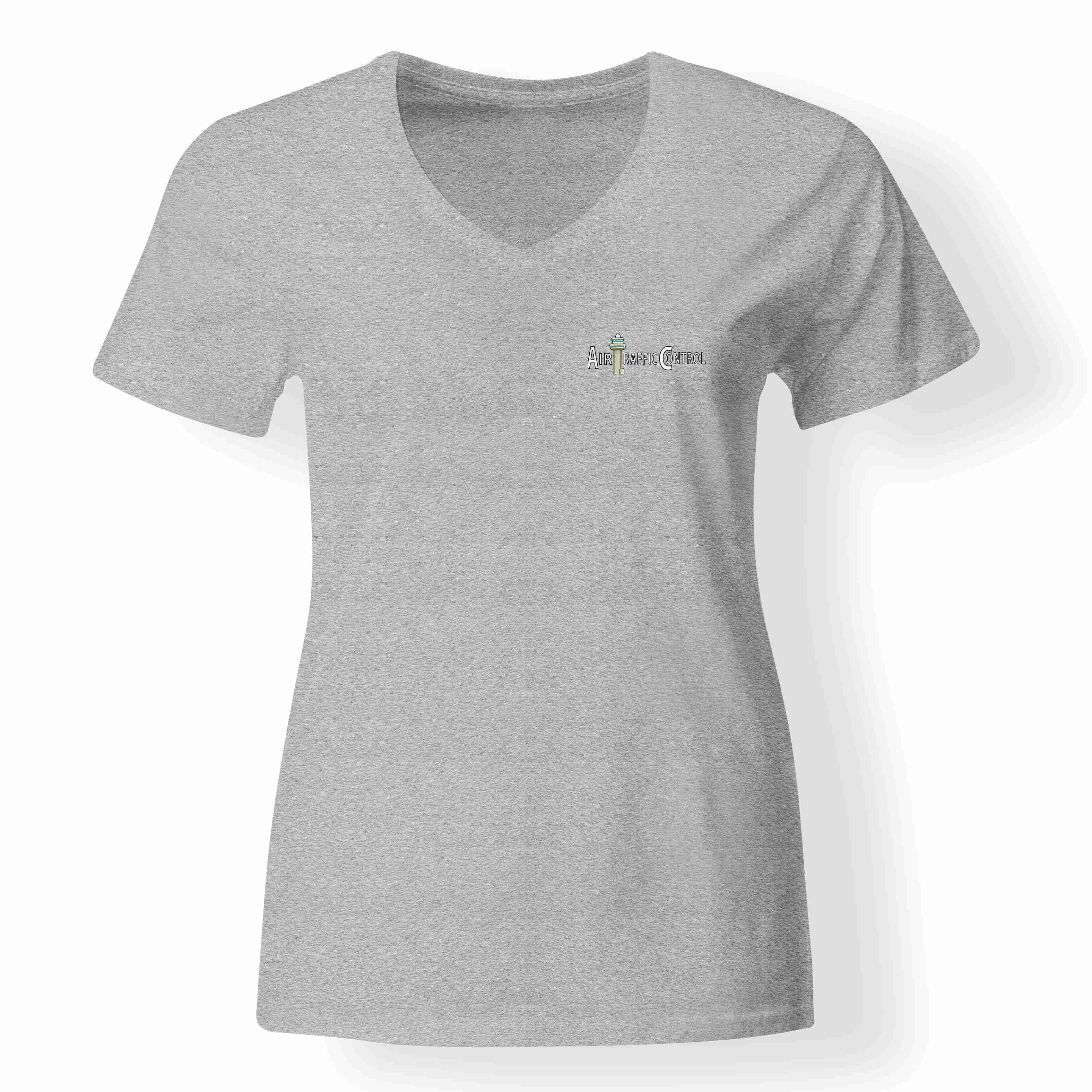 Air Traffic Control Designed V-Neck T-Shirts - Image 16