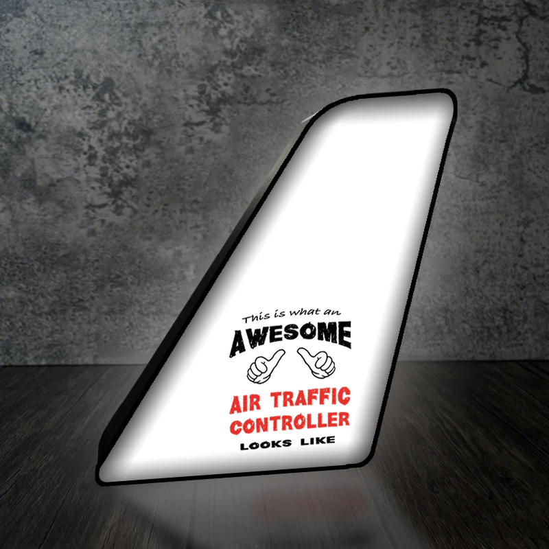 Air Traffic Controller Designed Led Aircraft Tail & 3D Lamp - Image 2