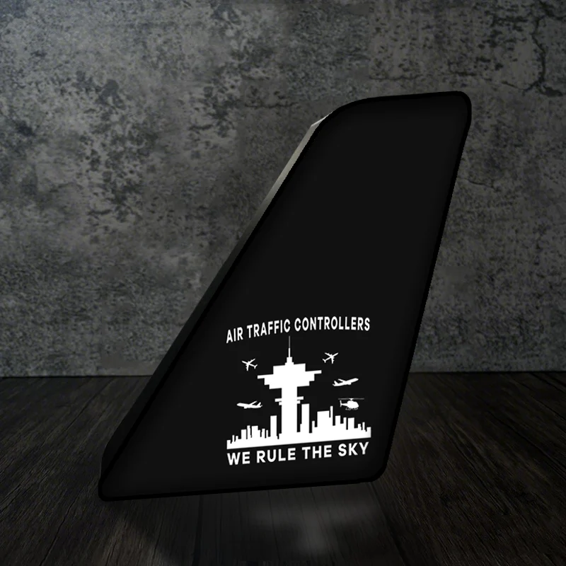 Air Traffic Controllers - We Rule The Sky Designed Led Aircraft Tail & 3D Lamp