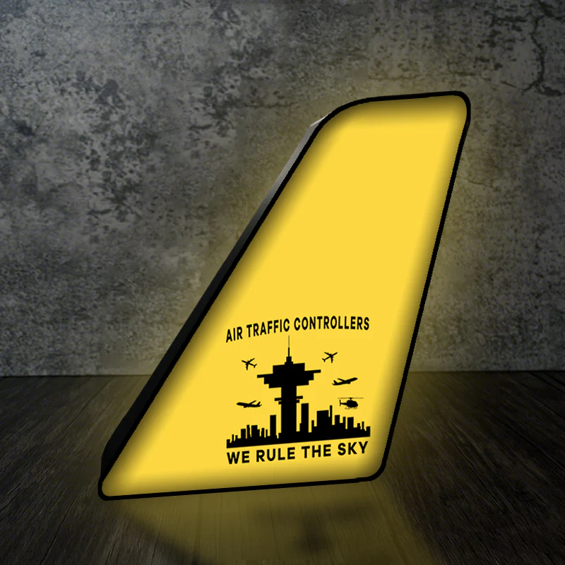 Air Traffic Controllers - We Rule The Sky Designed Led Aircraft Tail & 3D Lamp - Image 3