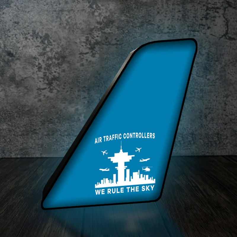Air Traffic Controllers - We Rule The Sky Designed Led Aircraft Tail & 3D Lamp - Image 6