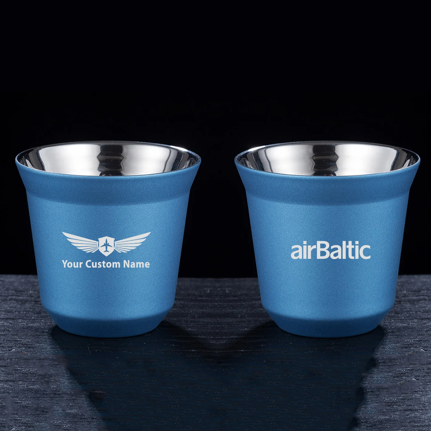 Airbaltic Airlines Designed Double Wall Stainless Steel Coffee Mugs - Image 5