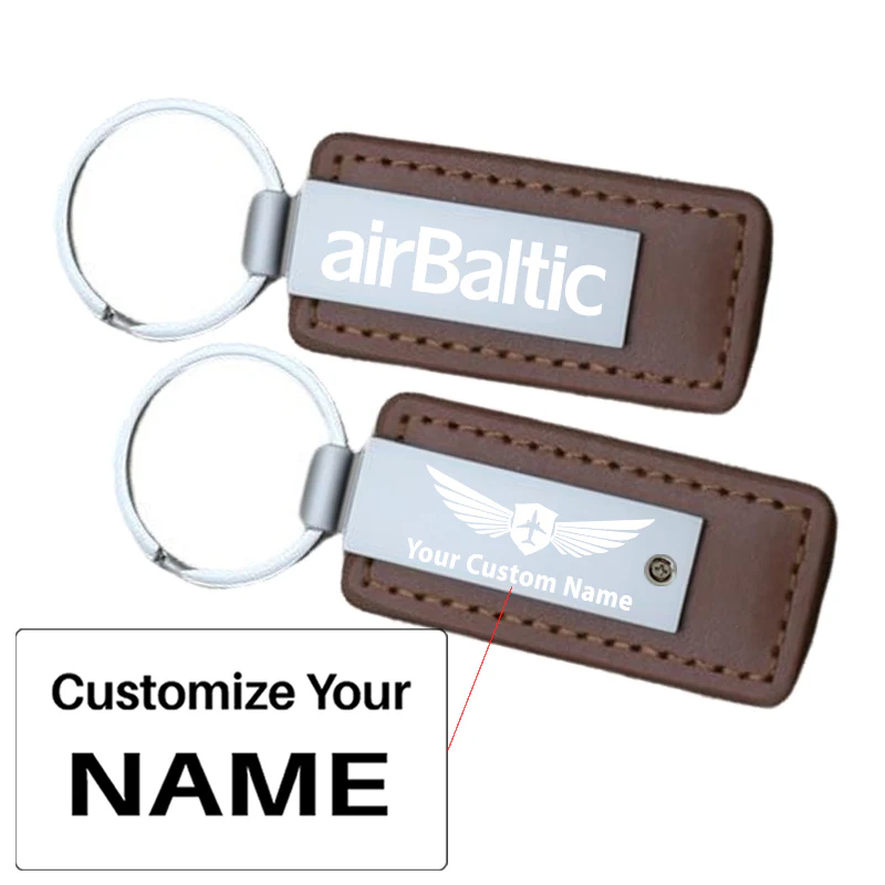 Airbaltic Airlines Faux Leather Key Chains - Image 15