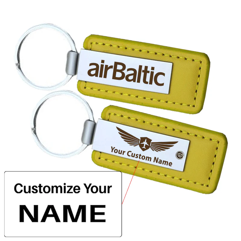 Airbaltic Airlines Faux Leather Key Chains - Image 9