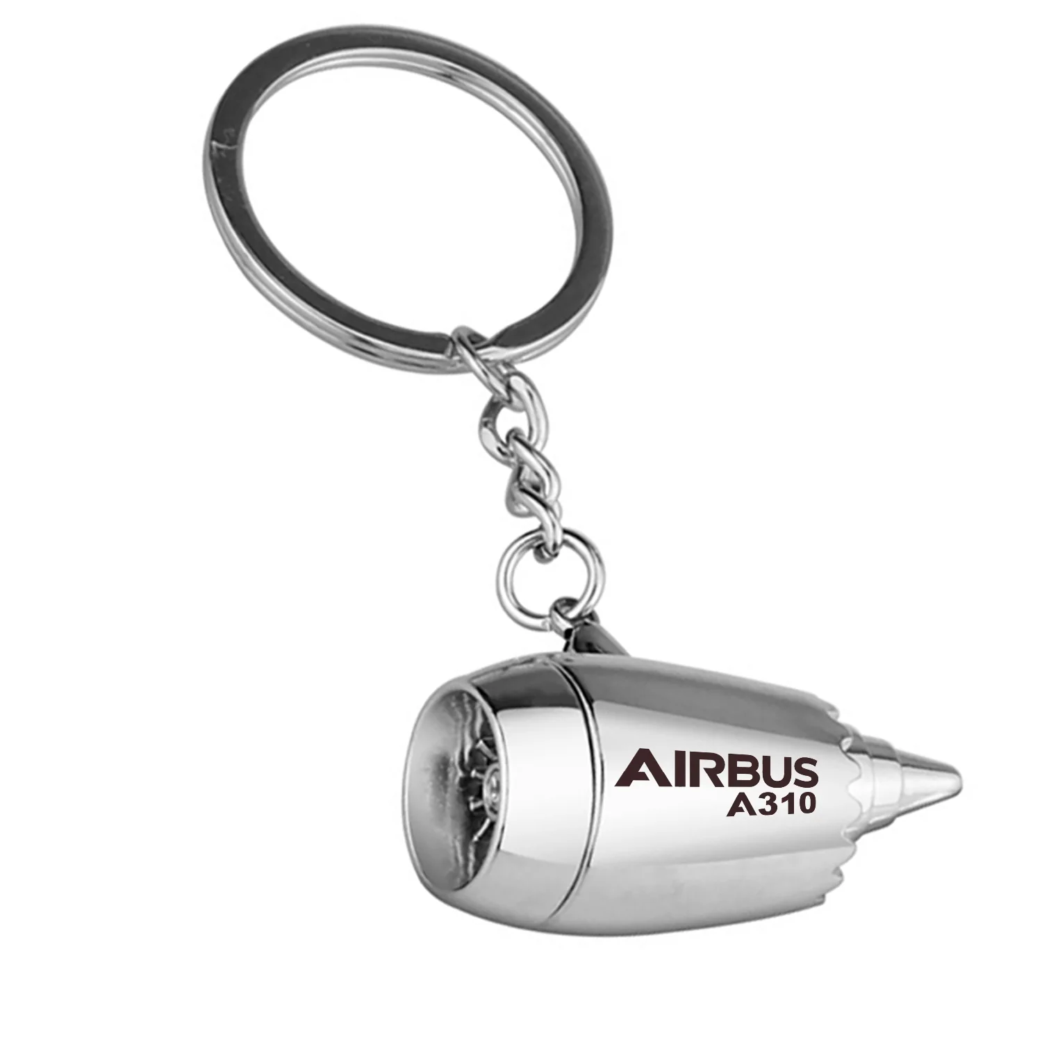 Airbus A310 & Text Jet Engine Turbine Key Chains - Image 2