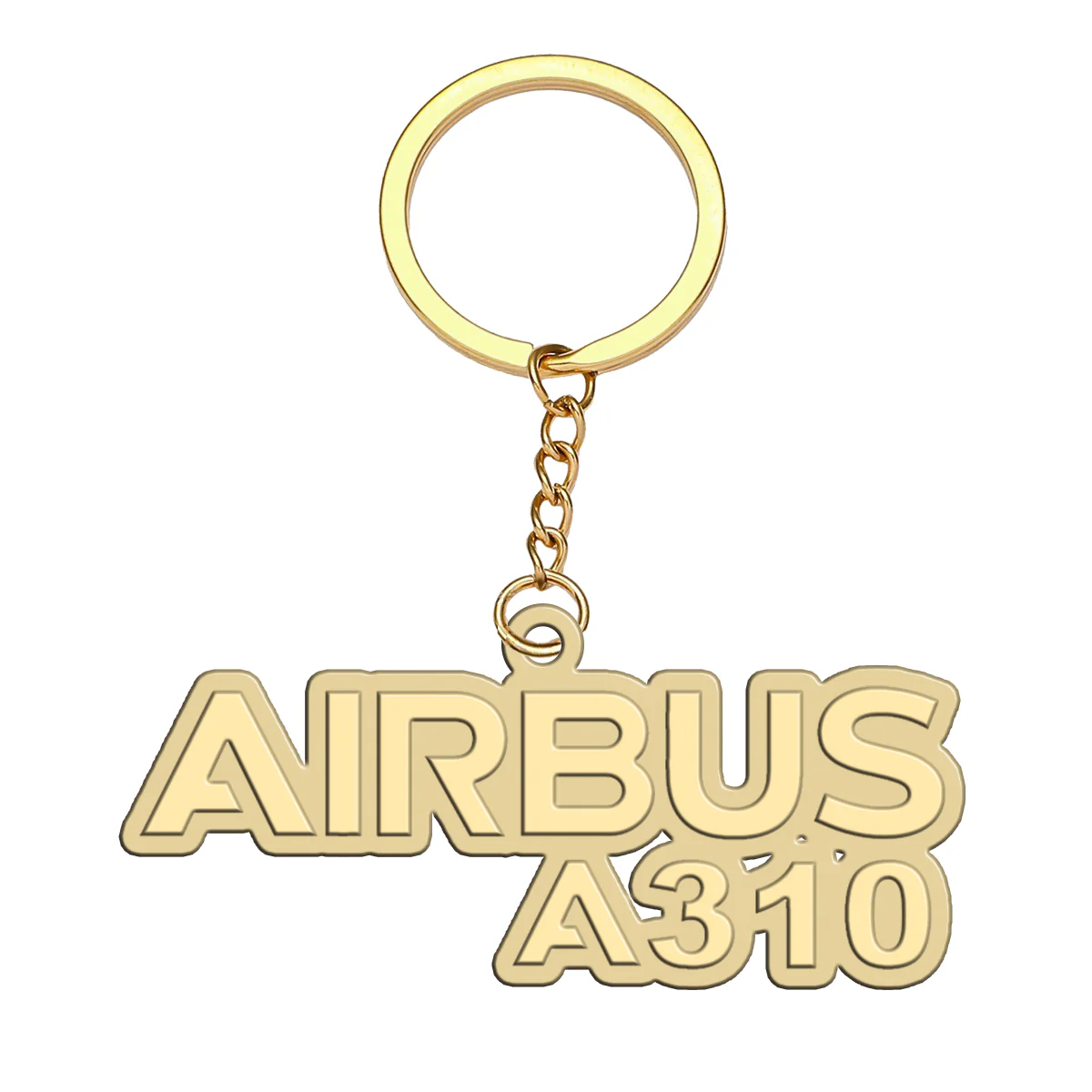 Airbus A310 & Text Designed Hollow Key Chains