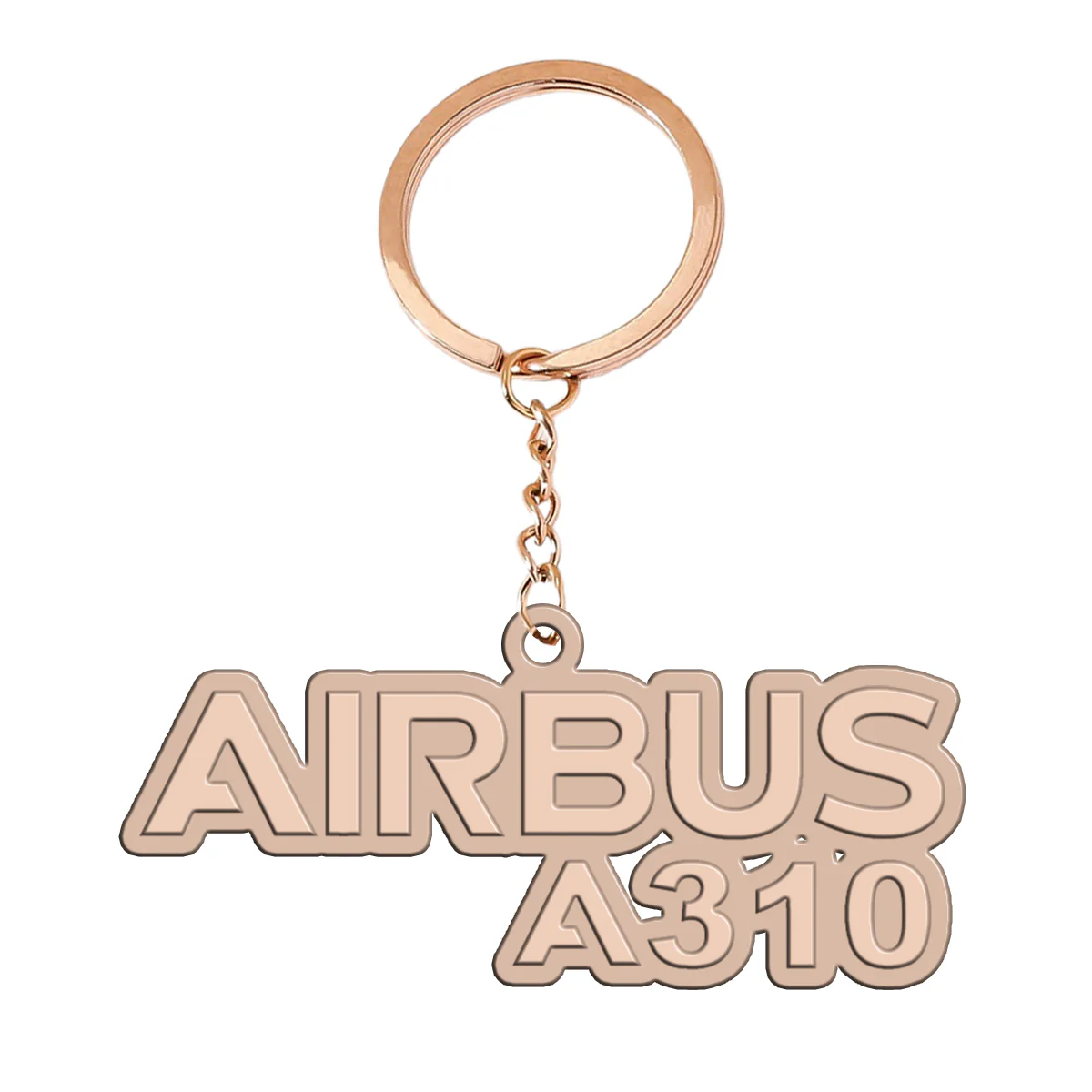 Airbus A310 & Text Designed Hollow Key Chains - Image 3