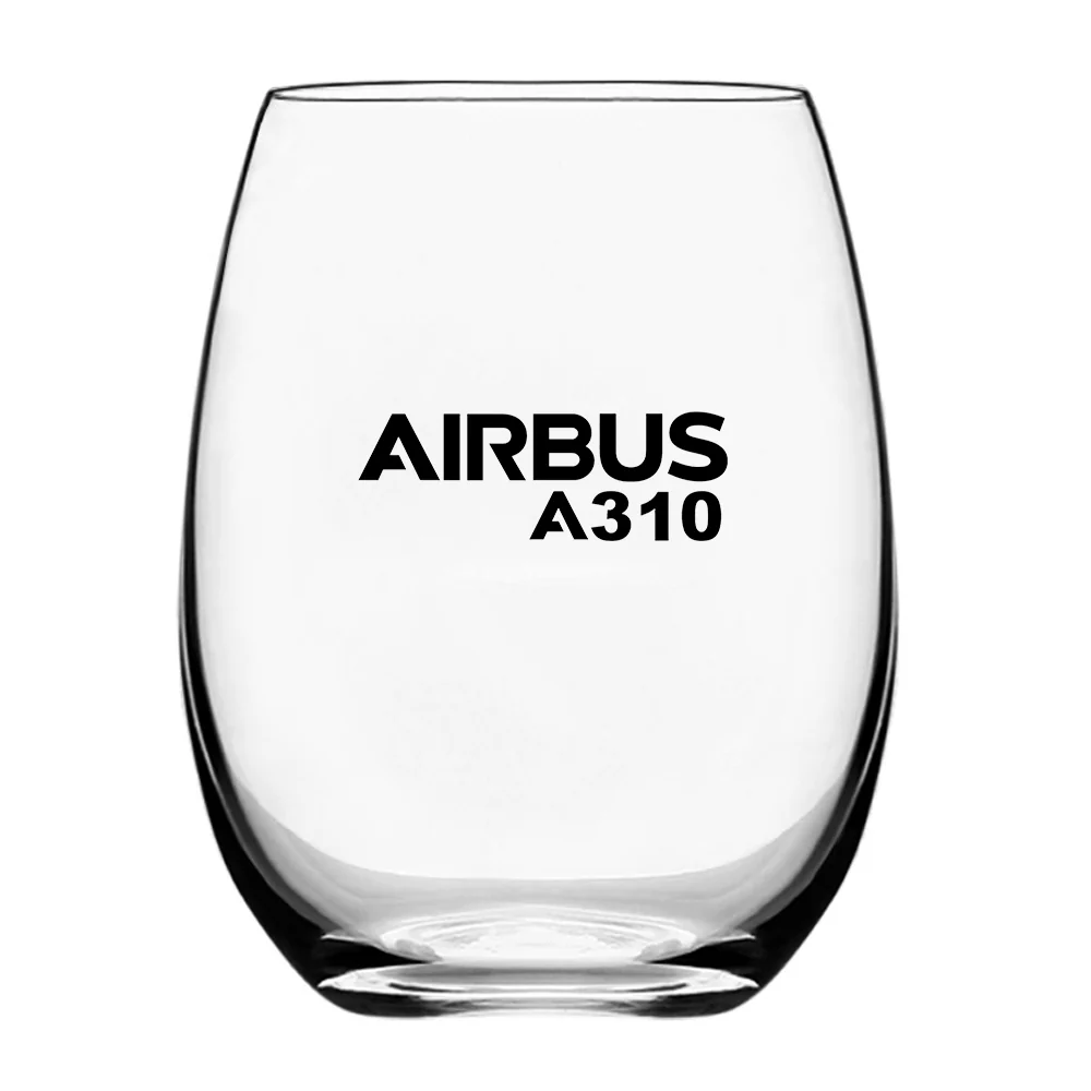 Airbus A310 & Text Designed Water & Drink Glasses - Image 2
