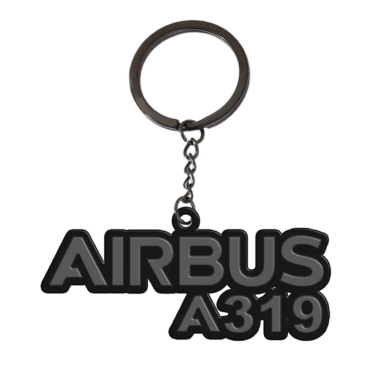 Airbus A319 & Text Designed Hollow Key Chains - Image 4