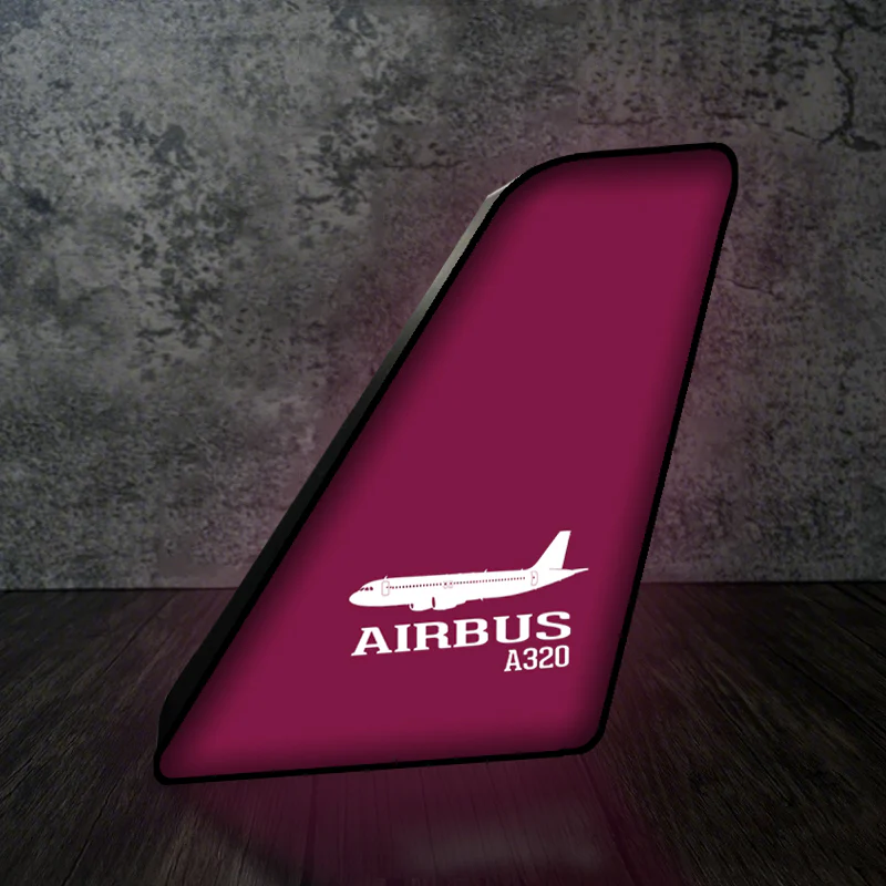 Airbus A320 Printed Designed Led Aircraft Tail & 3D Lamp - Image 9