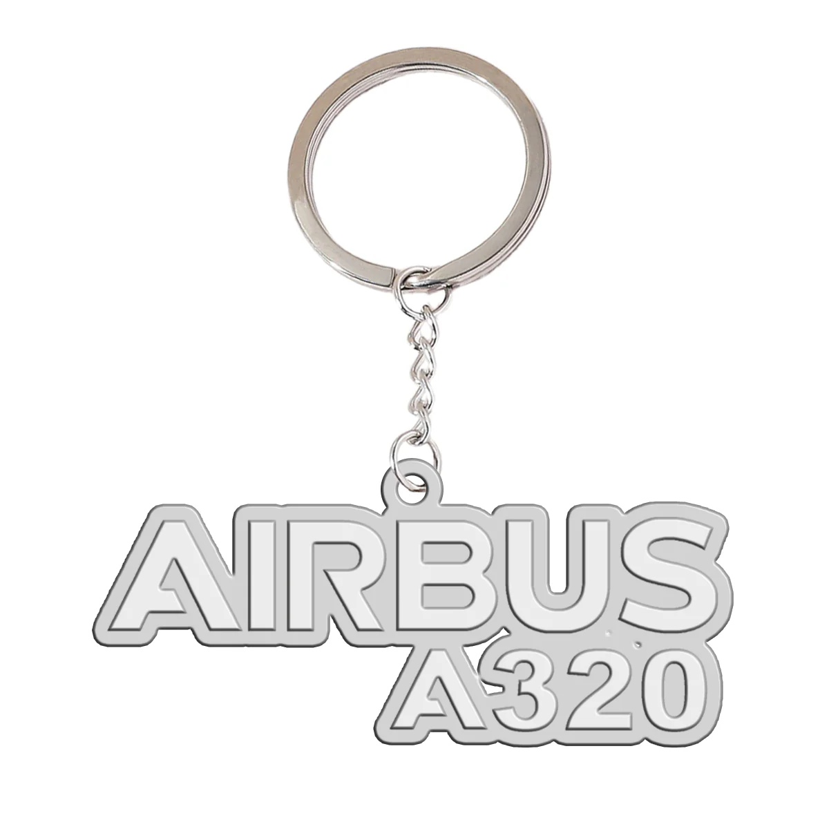 Airbus A320 & Text Designed Hollow Key Chains - Image 2