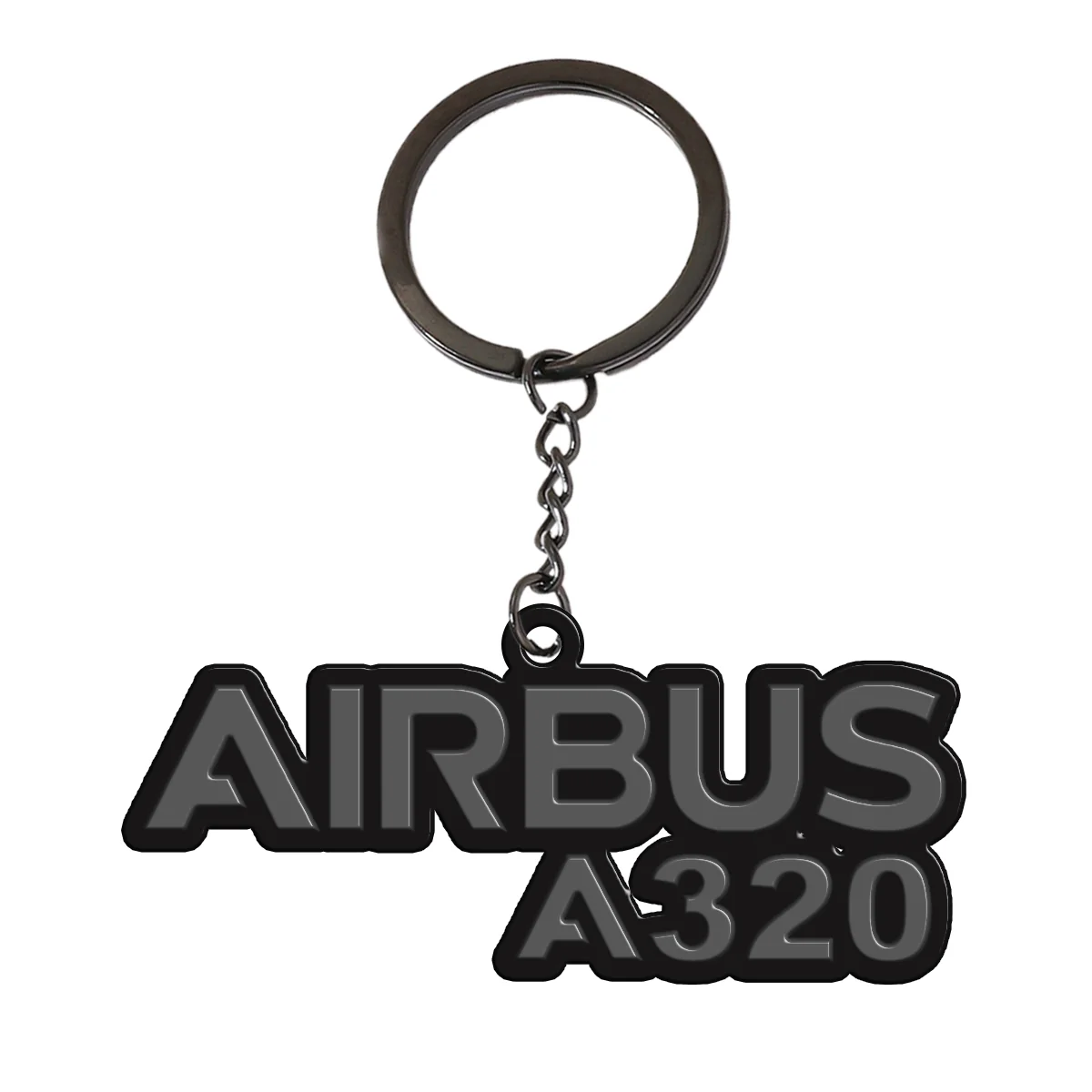 Airbus A320 & Text Designed Hollow Key Chains - Image 4